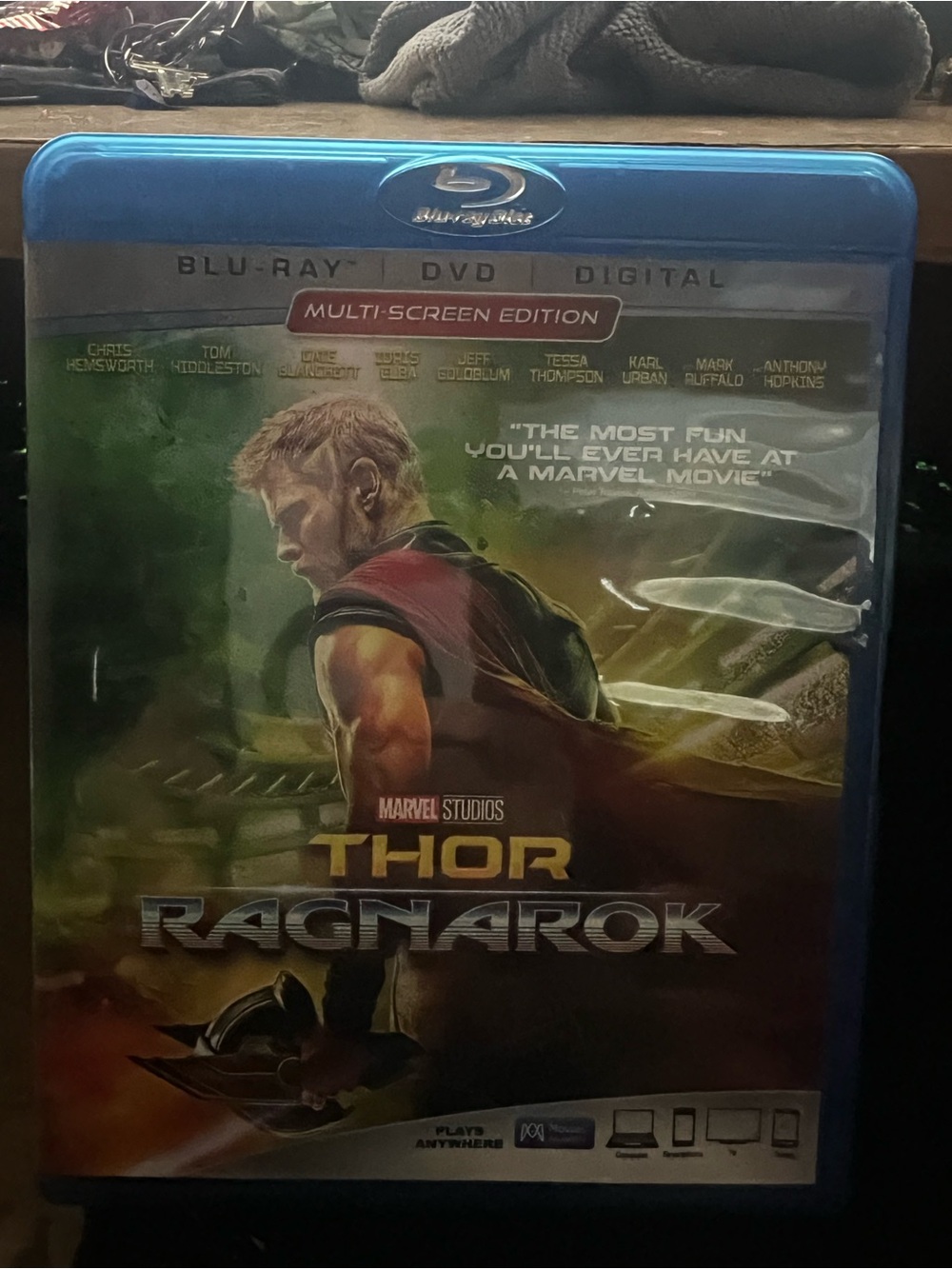Marvel Thor: Ragnarok Blu-ray - Blue, Green, Red
